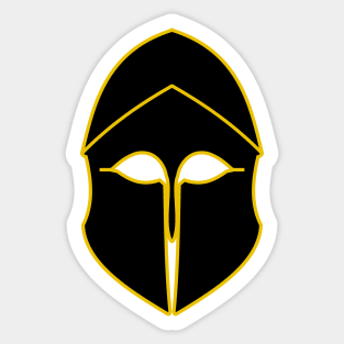 Corinthian helmet (black and gold) Sticker